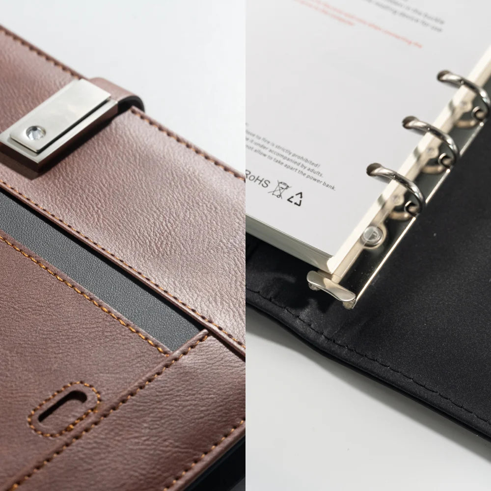 Business or Graduation Gift – Multifunction Charging Notebook with Card Holder for Office, Travel, or College Use