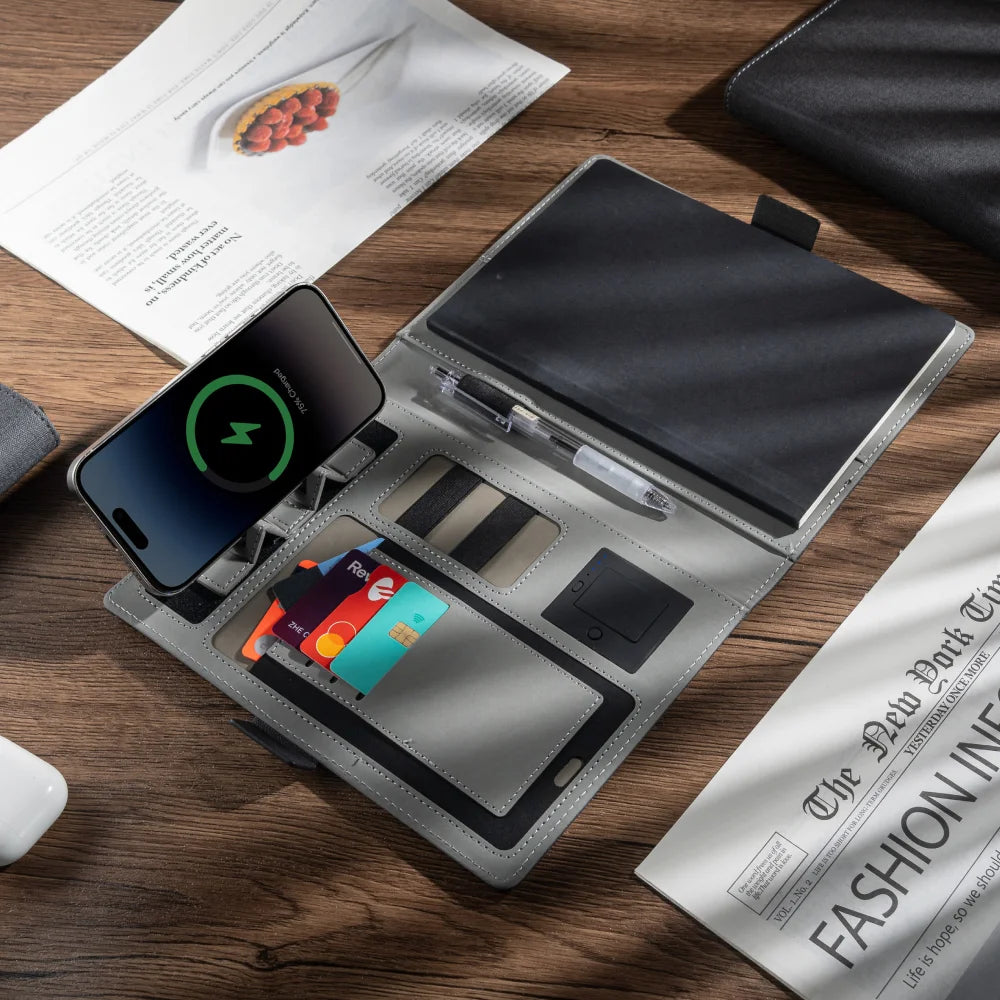 Delivers more than it costs Charging Notebook– Multi-Device Compatibility, Ideal for Corporate Events, Travel, Trade Shows