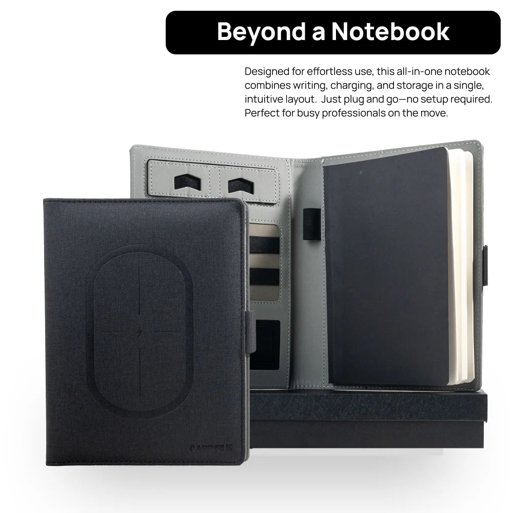 Delivers more than it costs Charging Notebook– Multi-Device Compatibility, Ideal for Corporate Events, Travel, Trade Shows