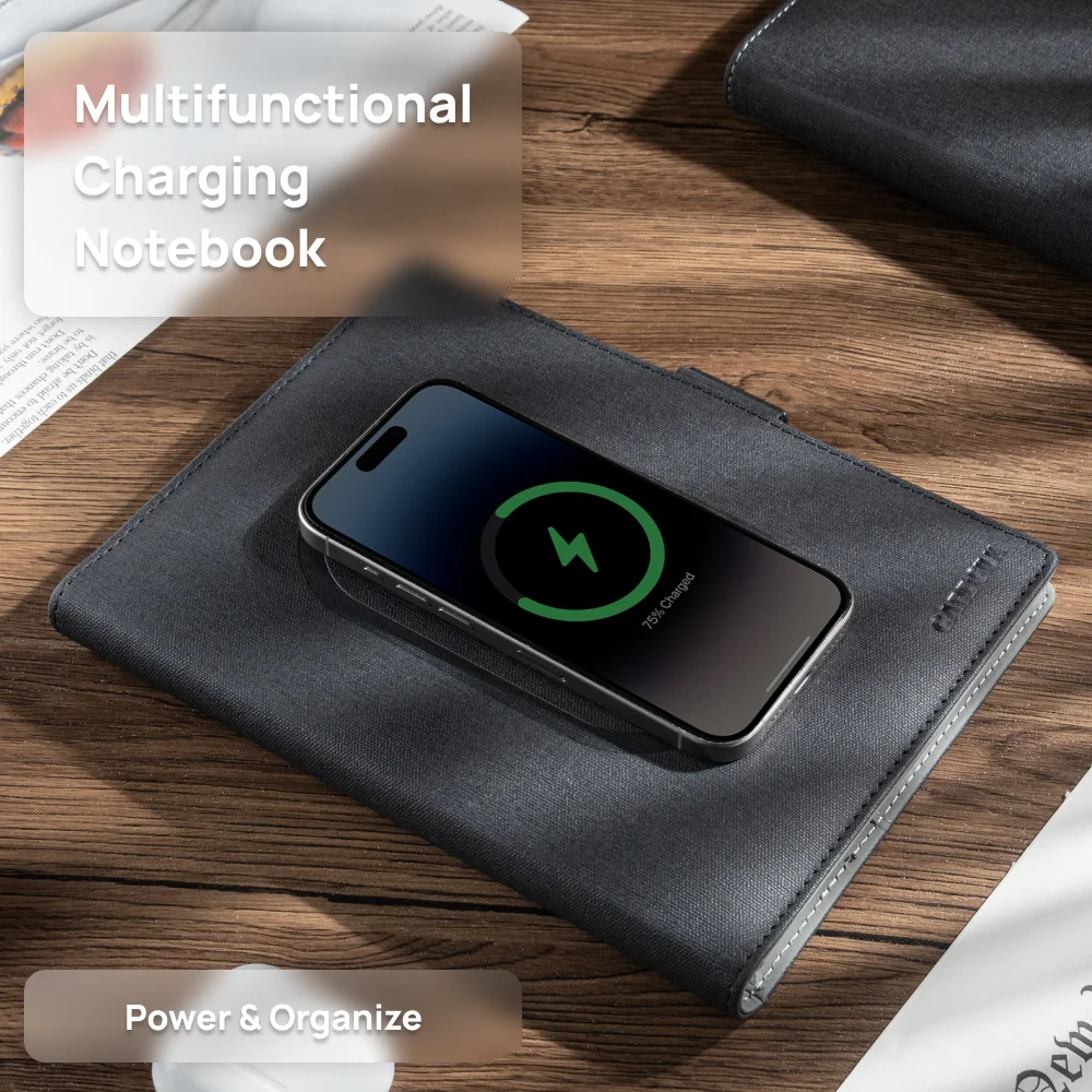 Delivers more than it costs Charging Notebook– Multi-Device Compatibility, Ideal for Corporate Events, Travel, Trade Shows