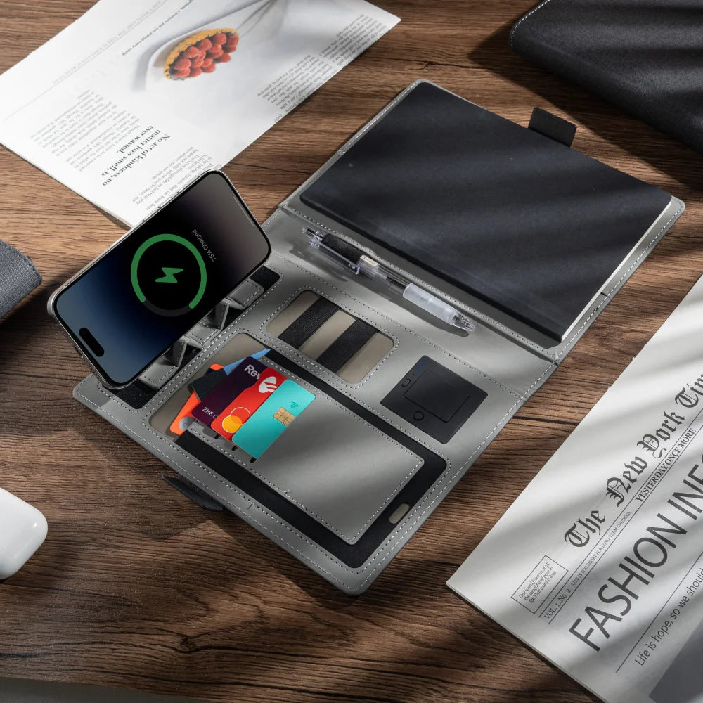 Delivers more than it costs Charging Notebook– Multi-Device Compatibility, Ideal for Corporate Events, Travel, Trade Shows