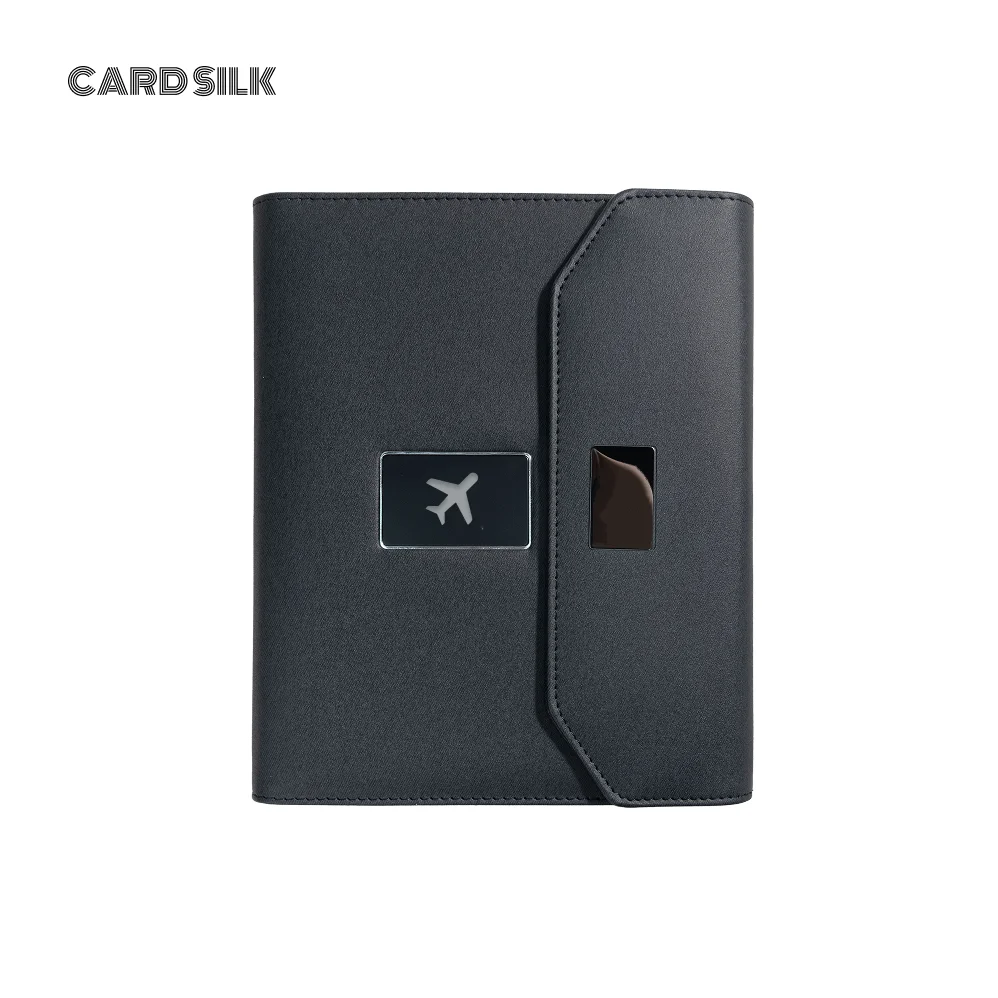 A5 Power Bank Notebook with LED Logo Cover, Wireless Charging, Foldable Phone Stand, USB Drive and 8000mAh Battery